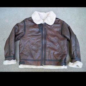 Lloyd Elliot's Leather Biker Bomber Mens Jacket SM
